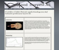 Webside for Mood Harvest AS - utvikling av produkter for oppdrettsanlegg